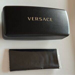 Versace NWOT Glasses Case + Cleaning Cloth